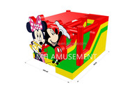 Nouvelle conception de château gonflable géant Mickey Mouse pour enfants, pour l'intérieur et l'extérieur, avec toboggan et aire de saut