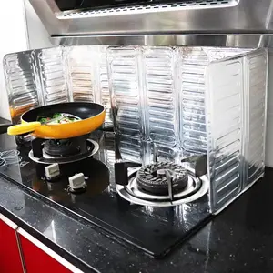 Plaque de déflecteur pliable en aluminium pour cuisinière à gaz, protection anti-éclaboussures pour huile de friture, protection anti-éclaboussures pour outils de cuisine.