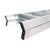 Échelle pliante industrielle 2x6 marches de 1,80 m en alliage d'aluminium à double face avec marches antidérapantes EN131 150 kg pour escalier de supermarché