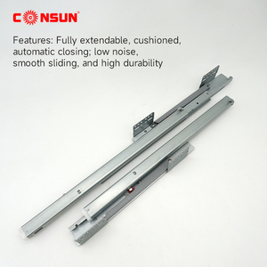 <span class=keywords><strong>Rail</strong></span> coulissant télescopique dissimulé pour meuble Consun, <span class=keywords><strong>rail</strong></span> coulissant dissimulé pour tiroir de cuisine à fermeture douce - Product Image 3