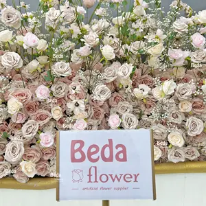 Beda Bestes Design Sofa Hochzeit Dekoration DIY Fabrik Großhandel künstliche hochwertige Blume Kulisse rosa Bühnenarrangement