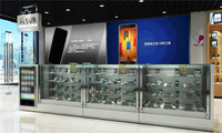Présentoir personnalisé pour téléphone portable, vitrine en verre, vitrine et comptoir pour téléphone, prévente