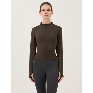 Veste de sport légère à fermeture éclair intégrale pour femme FOXA, coupe ajustée, avec trous pour les pouces, idéale pour la course à pied, l'entraînement et la salle de sport - Product Image 2