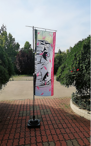 Großhandel Flaggen hohe Qualität niedriger Preis lebendige Farbe eine oder zwei Seiten Werbung individuelles Logo mini große Nobori-Flagge - Product Image 6