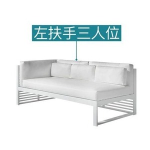 Juego de Sofás de Aluminio de Lujo para Exteriores, Mesa de Comedor Moderna para Jardín, Sillas Impermeables, <span class=keywords><strong>Muebles</strong></span> Seccionales para Patio, para Proyectos de Hoteles y Villas - Product Image 4