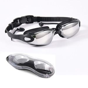 Occhialini <span class=keywords><strong>da</strong></span> Nuoto Elettroplaccati Hot Sale con Protezione UV, Anti-Appannamento, per Adulti con Tappi per le Orecchie - Product Image 1