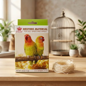 341 Crown Eco-Friendly Lightweight Non-Woven Fabric Bird <b>Nesting</b> Product for Parrots Pigeons & All Birds - Product Image 3
