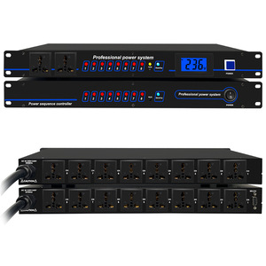 Secuenciador de Alimentación de Audio Profesional Inteligente con Puerto de Carga USB y Enchufes Universales para Rack de Estudio Profesional - Product Image 2