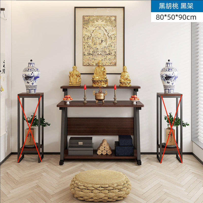 Mesa de tres niveles (mesa individual) 80cm de profundidad nogal