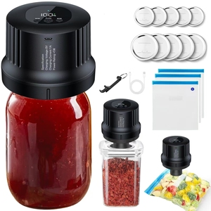2025 New 3-in-1 Handheld Electric Vacuum Sealer with USB/<b>Battery</b> Power Multifunctional Plastic Mason Jar Vacuum Sealer - Product Image 1