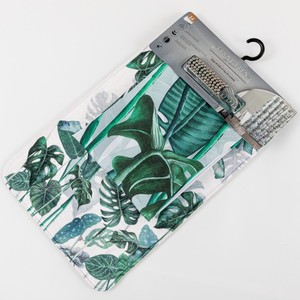 Peinture numérique moderne Ensemble de salle de bain Antidérapant Vert Blanc Fleurs Rideau de <span class=keywords><strong>douche</strong></span> <span class=keywords><strong>Mousse</strong></span> à mémoire Tapis de bain Tapis de toilette-Polyester - Product Image 2