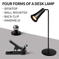 Lampe de bureau LED à commande tactile à trois niveaux avec tête magnétique à recharge USB pour l'étude de l'alimentation de la batterie en métal
