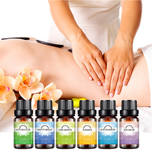 Ensemble de 6 Huiles Essentielles de Qualité Thérapeutique pour Spa, Diffusion d'Aromathérapie Douce, Coffret Cadeau pour Soulager le Stress, Améliorer le Sommeil et l'Humeur - Product Image 1