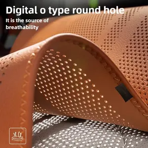 Роскошные кожаные накладки на сиденья автомобиля и подушки для ног в стиле авиации от производителя, нескользящие, комфортные - Product Image 3