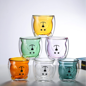 Tazza di latte per caffè a doppia parete tazza di zampa di gatto carina tazza di succo d'acqua in vetro da 250ML, per casa e ufficio - Product Image 4