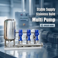 POMPES DE SURALIMENTATION AVEC RÉSERVOIR D'EAU DE TYPE DIAPHRAGME SERVANT À TOUS LES ÉTAGES (SYSTÈME DE DISTRIBUTION D'EAU APPROFONDIE PRESSURISÉ)