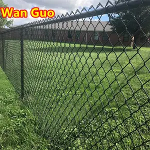 Manufacturer High Quality 6ft Woven Iron Wire Mesh Black PVC Garden Fence