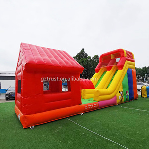 Grand château gonflable sur le thème de Noël pour enfants, parc d'attractions, maison de saut pour le divertissement des enfants - Product Image 3