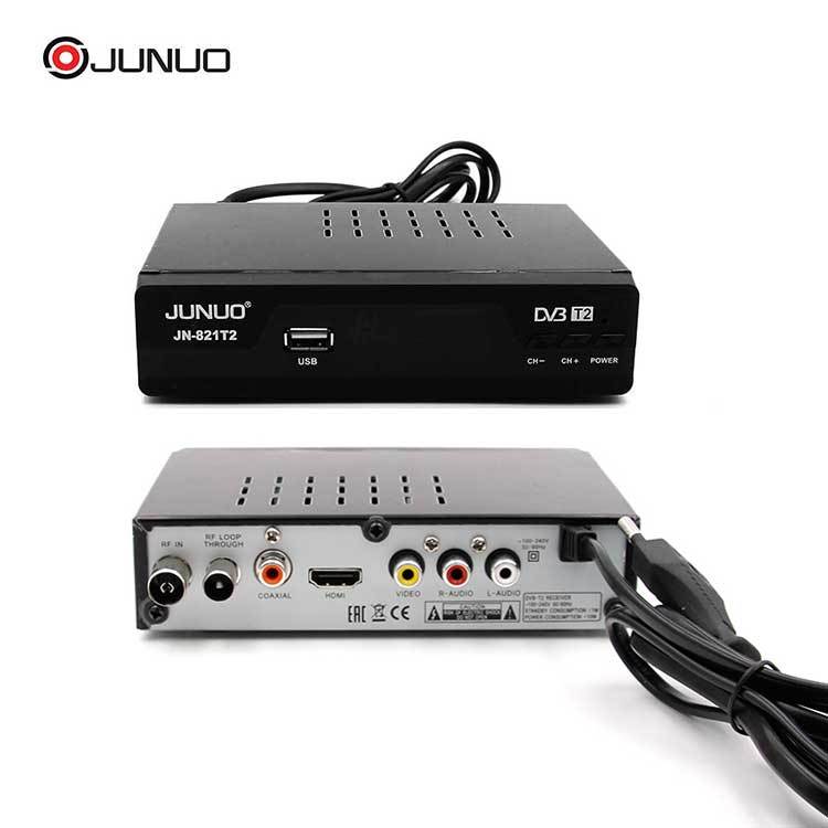 2019 Junuo Usine Prix HD TV Box 1080p Sunplus 1509C DVB-T2 Décodeur