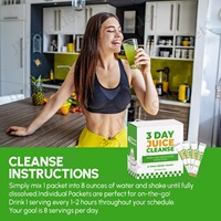 Julong – Poudre Détox Végétalienne au Thé Vert et aux Herbes Chinoises, Complément en Poudre pour Cure Détox de 3 Jours pour Adultes