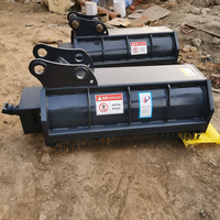 Peralatan Pertanian Kubota, Aksesoris Flail untuk Mini Excavator, Mesin Pemotong Rumput / Mesin Pemotong Rumput Flail untuk Excavator 3-6 Ton, Tersedia 1 Set Mesin 2 Tak 4 Cm