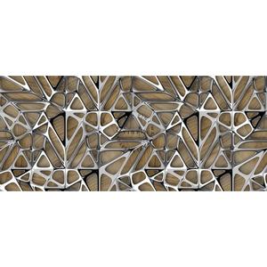 现代木纹银灰色不规则图案壁纸客厅办公室壁纸壁画 - Product Image 6