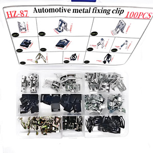 Clips de Fijación Metálicos para Automóviles Hz87, 100 Piezas, 10 Tamaños, para Reparación y Reemplazo de Consolas Centrales de Audio de Automóviles - Product Image 1