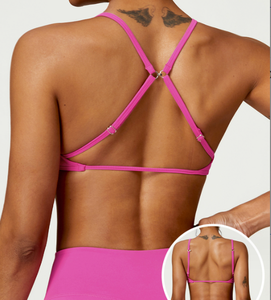 Soutiens-gorge <span class=keywords><strong>de</strong></span> sport rembourrés à l'avant pour <span class=keywords><strong>femmes</strong></span>, débardeur d'entraînement, <span class=keywords><strong>de</strong></span> yoga et <span class=keywords><strong>de</strong></span> gymnastique, ajustable, avec logo personnalisé - Product Image 1