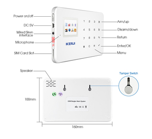 Sistema de Alarma Inalámbrico GSM Wifi para el Hogar, con Sirena Cableada, Compatible con Logotipo OEM, Seguridad contra Incendios y Robos, Tuya, Anti-robo - Product Image 6