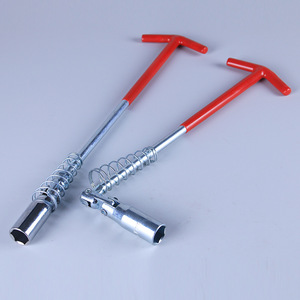 Clé à douille universelle pour bougie avec poignée en T Prise de bougie magnétique durable Outil de réparation pour l'entretien de la voiture et de la moto - Product Image 6