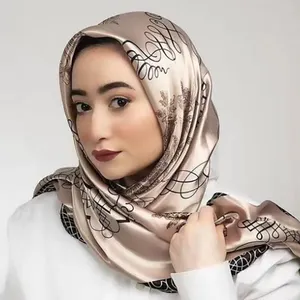 Hot Lace Feel 90cm Satin quadratischen Schal Soie Gesicht japanische Schals Schal Palästina Palästina