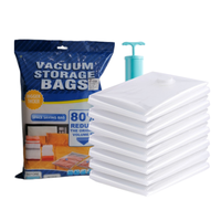 Couette en plastique nylon à double fermeture éclair sac de rangement réutilisable couette couette sacs de rangement sous vide couette réutilisable sac organisateur de vêtements