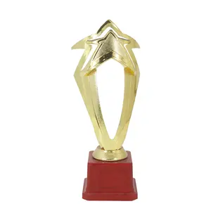 Yiwu Bộ sưu tập ngôi sao chuyên nghiệp Trophy Giải Thưởng Nhà cung cấp Kim Loại Trophy cup giải thưởng bán buôn giải thưởng hình dạng ngôi sao Trophy hình