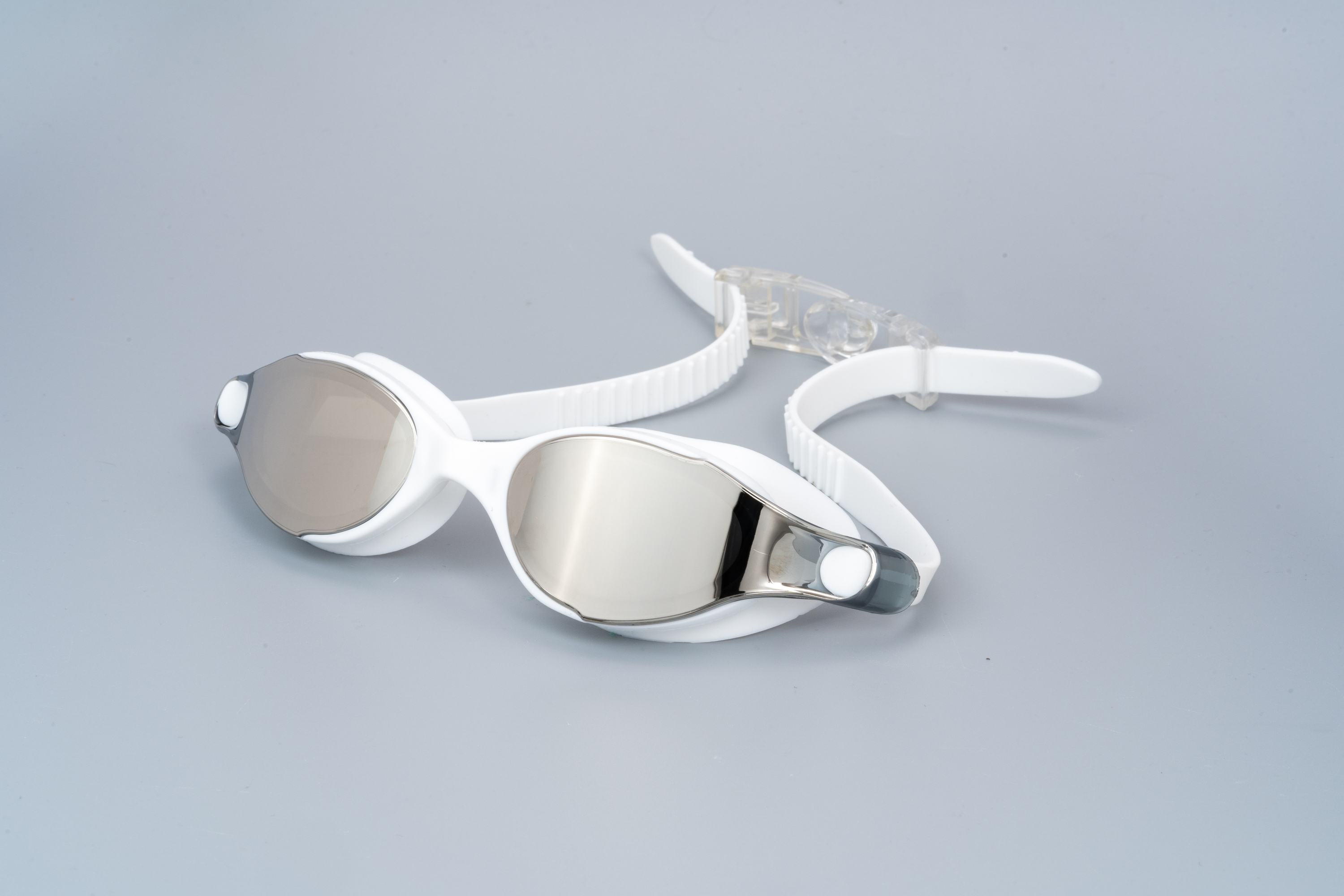 White with silver coating
