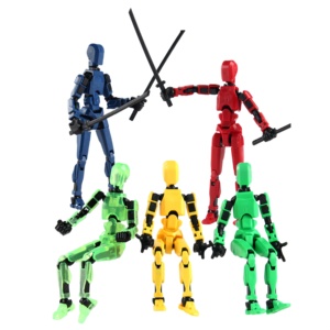 Toptan 3D baskılı karanlıkta kızdırma yaratıcı eğitim aksiyon figürü 13 hareketli çok eklem Robot belden rakam oyuncak - Product Image 1