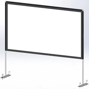 100 inch Frame projector screen stand portable foldable projection 4K outside Projections Movies Screen with Carry Bag