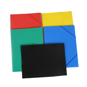 Nhà máy tùy chỉnh giá Logo văn phòng văn phòng phẩm đầy màu sắc <span class=keywords><strong>PP</strong></span> zhanma thương hiệu ZM-EB014 320x240 mét đàn hồi đóng cửa thư mục trình bày - Product Image 1