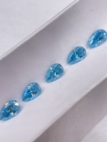 Moissanite bleu glacier Diamant VVS1 Prix par carat Goutte d'eau Moissanite coupe poire Diamant libre bleu glace