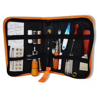 Kit professionnel de couture en cuir D&D avec fil ciré, aiguilles, poinçon, aiguille à coudre, pour la réparation de ceintures et la fabrication de portefeuilles