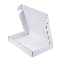XCGS New Oyster White Caja de cartón para enviar por correo para maquillaje de pestañas Sombra de ojos y pinceles de maquillaje