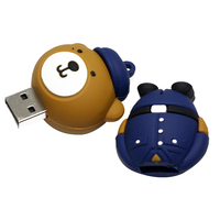 Promosi kartun beruang PVC USB 2.0 Flash Drive USB Disk Hadiah tipe Antarmuka