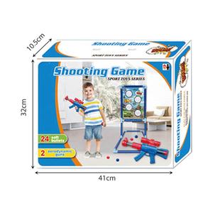 ปืนของเล่นลมยิงลูกบอลโฟม พร้อมเป้ายิงแบบตั้ง  ประกอบด้วยปืน 2 กระบอก และลูกบอลโฟม 24 ลูก - Product Image 6