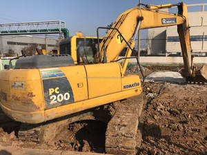 Komatsu เครื่องขุด PC200-8 20T ใช้สีเดิมเวลาทำงานต่ำระบบไฮดรอลิกแข็งแรงเครื่องยนต์มอเตอร์ทำงาน - Product Image 4