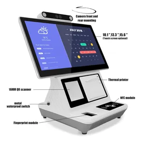 Oem Self Service Desktop Checkin Biometrische Aanwezigheid Qr Code Nfc Rfid Vingerafdruk Biometrische Deur Toegangscontrole Systeem Producten