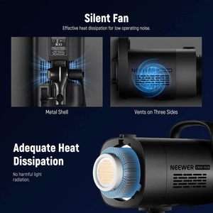 Lumière vidéo <span class=keywords><strong>LED</strong></span> <span class=keywords><strong>NEEWER</strong></span> CB60 <span class=keywords><strong>RGB</strong></span> 70W avec contrôle par application, monture Bowens, éclairage continu COB pleine couleur 18000Lux/1m CCT - Product Image 6