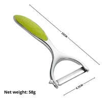 Hoge Roestvrijstalen Multifunctionele Fruit & Groente Dunschiller Mes Custom Duurzame Handbediening Metalen Gereedschap Groothandel