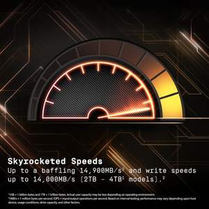 Siyah 1TB SN8100 için NVMe SSD dahili PCIe Gen5 X4 M.<span class=keywords><strong>2</strong></span> 2280 SATA genişleme portu 14900 MB/s AI oyun Video düzenleme WDS100T1X0M - Product Image 5
