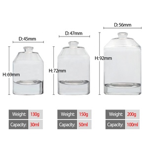 LANGXU Flacons de parfum <span class=keywords><strong>en</strong></span> <span class=keywords><strong>verre</strong></span> transparent vides haut de gamme, de toutes sortes, uniques, mignons, 30 ml, 50 ml, 100 ml, étiquettes et boîtes personnalisées - Product Image 2