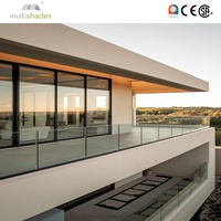 Porte coulissante extérieure et intérieure durable, résistante à la rouille, double vitrage, en alliage d'aluminium, antivol, étanche, pour jardin