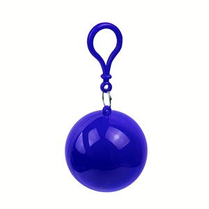 Porte-clés de camping extérieur personnalisé avec logo, étui sphérique jetable, poncho de pluie portable en plastique, porte-clés boule, poncho de pluie jetable - Product Image 4